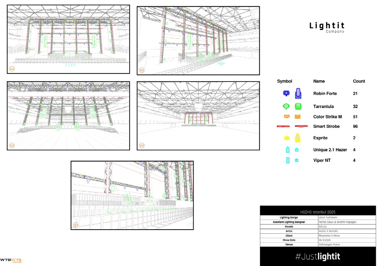HOZHO Istanbul 2025 — Volkswagen Arena 3D venue preview
